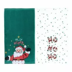 St. Nicholas Square® Oh So Merry Santa Kitchen Towel 2-pk. -Nichola Home Decor Shop unnamed file 1050