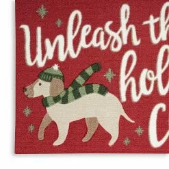 St. Nicholas Square® Dog Unleash Holiday Cheer 19.5'' X 30'' Accent Rug -Nichola Home Decor Shop unnamed file 1099
