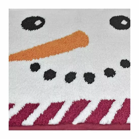 St. Nicholas Square® Snowman Face Rug 4 St. Nicholas Square® Snowman Face Rug - Image 4