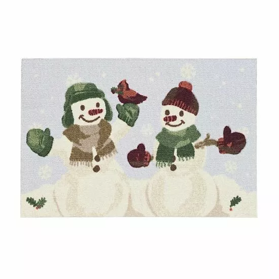 St. Nicholas Square® Snowman Duo Holiday 19.5'' X 30'' Accent Rug 1 St. Nicholas Square® Snowman Duo Holiday 19.5'' X 30'' Accent Rug