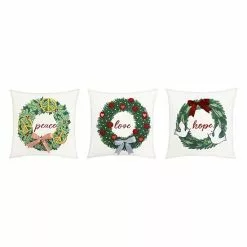 St. Nicholas Square® Peace, Hope, Love 3-pack Throw Pillow Set