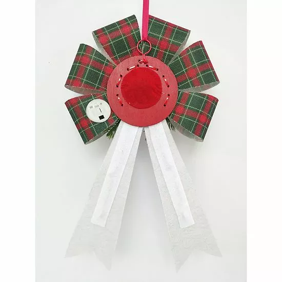 St. Nicholas Square® LED Joy Bow Christmas Ornament 3 St. Nicholas Square® LED Joy Bow Christmas Ornament - Image 3