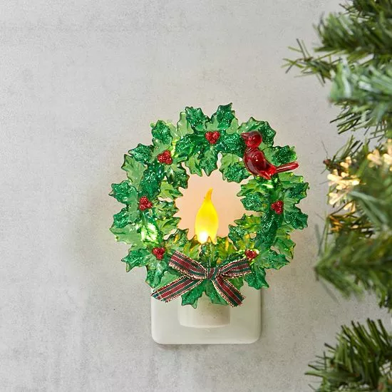 St. Nicholas Square® Wreath Night Light 2 St. Nicholas Square® Wreath Night Light - Image 2