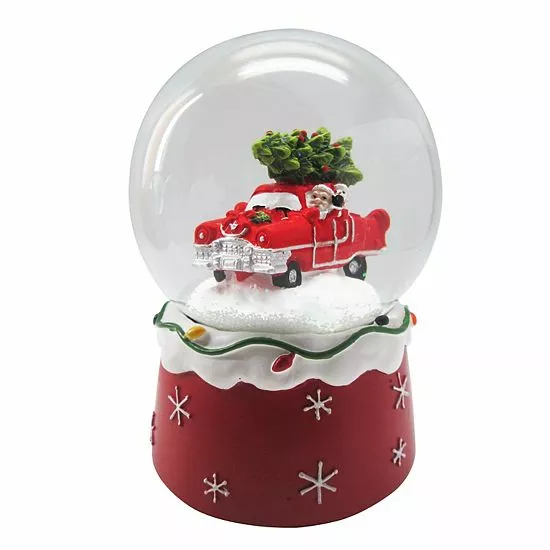 St. Nicholas Square® Santa Car Musical Snow Globe Table Decor 1 St. Nicholas Square® Santa Car Musical Snow Globe Table Decor