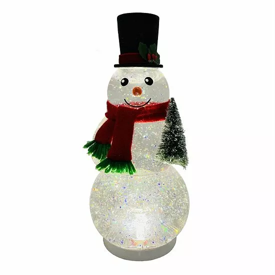 St. Nicholas Square® LED Shimmer Snowman Spinning Water Table Decor 1 St. Nicholas Square® LED Shimmer Snowman Spinning Water Table Decor
