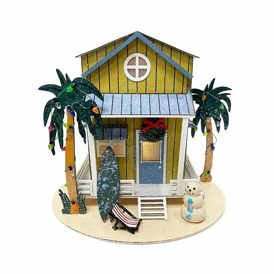 St. Nicholas Square® LED Paper Beach House Decor 1 St. Nicholas Square® LED Paper Beach House Decor