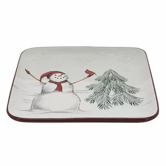 St. Nicholas Square® Yuletide Square Salad Plate 2 St. Nicholas Square® Yuletide Square Salad Plate - Image 2