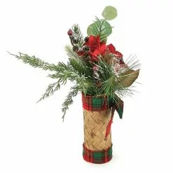 St. Nicholas Square® Artificial Snow Red Floral Stack Table Decor -Nichola Home Decor Shop unnamed file 1682