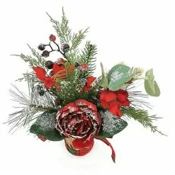 St. Nicholas Square® Artificial Snow Red Floral Stack Table Decor -Nichola Home Decor Shop unnamed file 1683