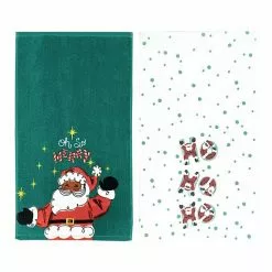 St. Nicholas Square® Oh So Merry Santa Kitchen Towel 2-pk. -Nichola Home Decor Shop unnamed file 1845