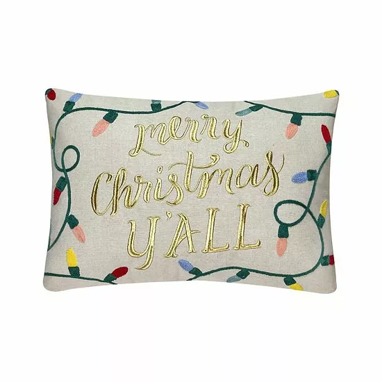 St. Nicholas Square® Merry Christmas Y'all Throw Pillow 1 St. Nicholas Square® Merry Christmas Y'all Throw Pillow