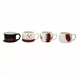 St. Nicholas Square® Yuletide 4-pc. Stacking Snowman Mug Set 8 St. Nicholas Square® Yuletide 4-pc. Stacking Snowman Mug Set -Nichola Home Decor Shop unnamed file 200