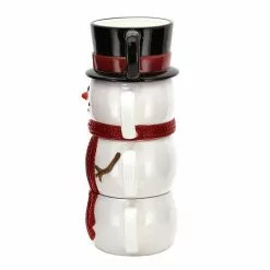 St. Nicholas Square® Yuletide 4-pc. Stacking Snowman Mug Set 10 St. Nicholas Square® Yuletide 4-pc. Stacking Snowman Mug Set -Nichola Home Decor Shop unnamed file 202