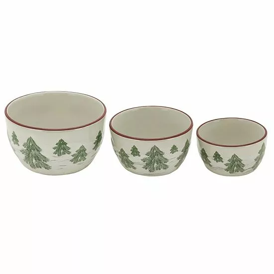 St. Nicholas Square® Yuletide 3-pc. Nesting Bowl Set 1 St. Nicholas Square® Yuletide 3-pc. Nesting Bowl Set
