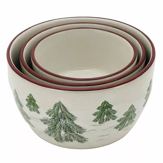 St. Nicholas Square® Yuletide 3-pc. Nesting Bowl Set 2 St. Nicholas Square® Yuletide 3-pc. Nesting Bowl Set - Image 2