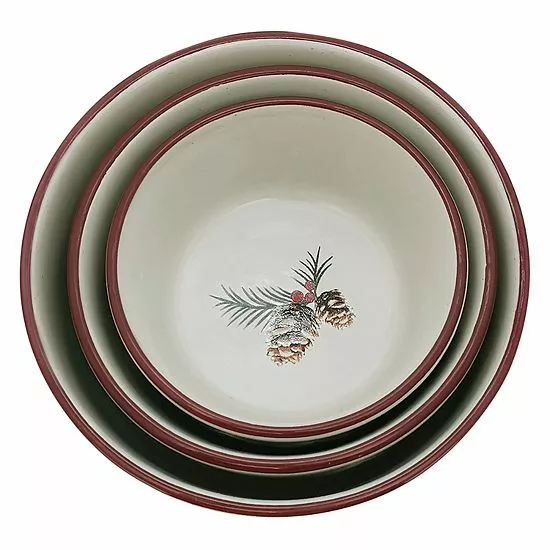 St. Nicholas Square® Yuletide 3-pc. Nesting Bowl Set 3 St. Nicholas Square® Yuletide 3-pc. Nesting Bowl Set - Image 3