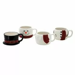 St. Nicholas Square® Yuletide 4-pc. Stacking Snowman Mug Set 11 St. Nicholas Square® Yuletide 4-pc. Stacking Snowman Mug Set -Nichola Home Decor Shop unnamed file 203
