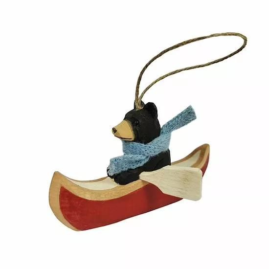 St. Nicholas Square® Canoeing Bear Christmas Ornament 1 St. Nicholas Square® Canoeing Bear Christmas Ornament