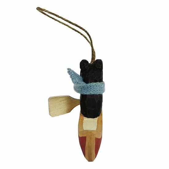 St. Nicholas Square® Canoeing Bear Christmas Ornament 4 St. Nicholas Square® Canoeing Bear Christmas Ornament - Image 4