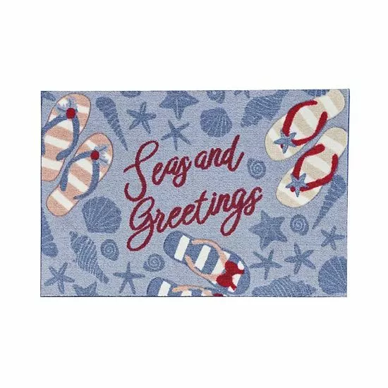 St. Nicholas Square® Seas & Greetings Holiday 19.5'' X 30'' Accent Rug 1 St. Nicholas Square® Seas & Greetings Holiday 19.5'' X 30'' Accent Rug