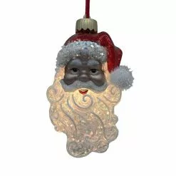 St. Nicholas Square® LED Medium Skin Tone Santa Christmas Ornament