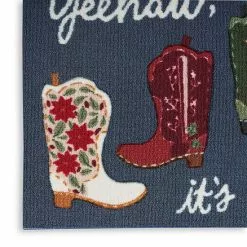 St. Nicholas Square® Yeehaw, It's Christmas Holiday 19.5'' X 30'' Accent Rug -Nichola Home Decor Shop unnamed file 2182