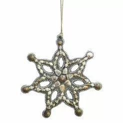 St. Nicholas Square® Shell Snowflake Christmas Ornament