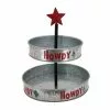 St. Nicholas Square® Texas Galvanized Metal Tiered Server
