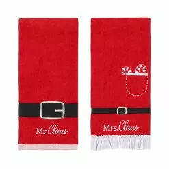 St. Nicholas Square® Holiday Season Hand Towel 2-pack Set Green Hats -Nichola Home Decor Shop unnamed file 245