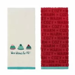 St. Nicholas Square® Holiday Season Hand Towel 2-pack Set Green Hats -Nichola Home Decor Shop unnamed file 247
