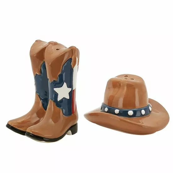 St. Nicholas Square® Texas Salt & Pepper Shaker Set 1 St. Nicholas Square® Texas Salt & Pepper Shaker Set