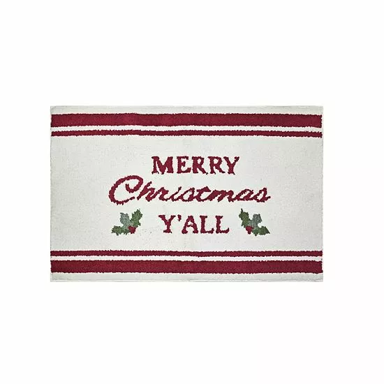 St. Nicholas Square® Merry Christmas 23'' X 35'' Rug 1 St. Nicholas Square® Merry Christmas 23'' X 35'' Rug