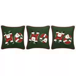 St. Nicholas Square® Ho Ho Ho 3 Pack Throw Pillow Set Santa Light Skin Tone -Nichola Home Decor Shop unnamed file 268