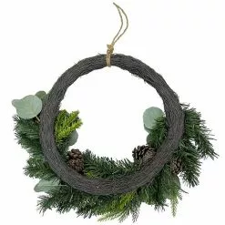 St. Nicholas Square® Asymmetrical Artificial Holly Berry Wreath -Nichola Home Decor Shop unnamed file 2686