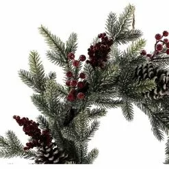 St. Nicholas Square® Flocked Artificial Pine Berry Wreath -Nichola Home Decor Shop unnamed file 323