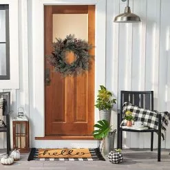 St. Nicholas Square® Flocked Artificial Pine Berry Wreath -Nichola Home Decor Shop unnamed file 324