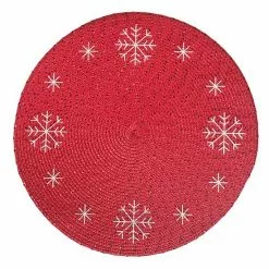 St. Nicholas Square® Embroidered Snowflake Placemat
