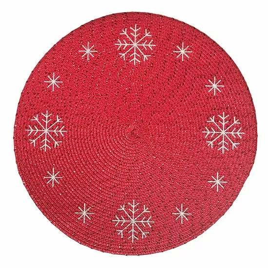 St. Nicholas Square® Embroidered Snowflake Placemat 1 St. Nicholas Square® Embroidered Snowflake Placemat