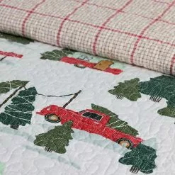 St. Nicholas Square® Holiday Trucks Printed Quilt Set With Shams -Nichola Home Decor Shop unnamed file 398