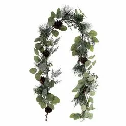 St. Nicholas Square® Pre-Lit Glittering Artificial Greenery Garland
