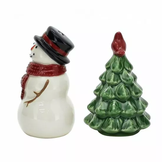 St. Nicholas Square® Yuletide Snowman Salt & Pepper Shaker Set 2 St. Nicholas Square® Yuletide Snowman Salt & Pepper Shaker Set - Image 2