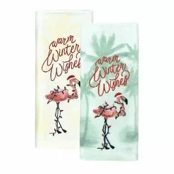 St. Nicholas Square® Flamingo Kitchen Towel 2-pk.