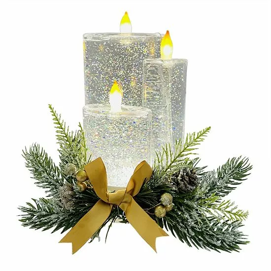 St. Nicholas Square® Shimmer LED Spinning Water Table Decor 1 St. Nicholas Square® Shimmer LED Spinning Water Table Decor