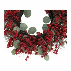 St. Nicholas Square® Artificial Eucalyptus Berry Wreath 6 St. Nicholas Square® Artificial Eucalyptus Berry Wreath -Nichola Home Decor Shop unnamed file 64