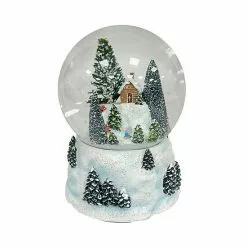 St. Nicholas Square® Winter Scene Musical Snow Globe Table Decor