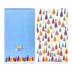 St. Nicholas Square® Love & Joy Rainbow Trees Kitchen Towel 2-pk. -Nichola Home Decor Shop unnamed file 650