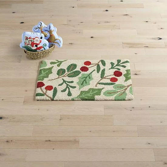St. Nicholas Square® Holy Berry Hooked 20'' X 30'' Rug 2 St. Nicholas Square® Holy Berry Hooked 20'' X 30'' Rug - Image 2