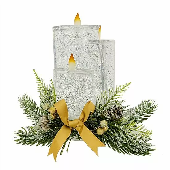 St. Nicholas Square® Shimmer LED Spinning Water Table Decor 2 St. Nicholas Square® Shimmer LED Spinning Water Table Decor - Image 2