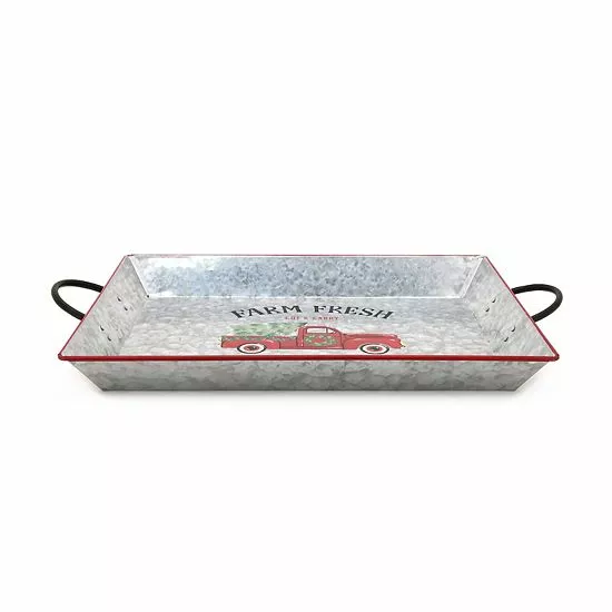 St. Nicholas Square® Humble Estate Metal Serving Tray 2 St. Nicholas Square® Humble Estate Metal Serving Tray - Image 2