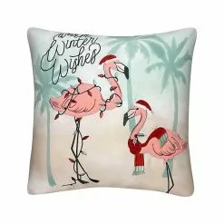 St. Nicholas Square® Holiday Flamingo Throw Pillow